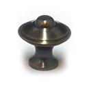 Cal Crystal [VB-11-US5] Vintage Brass Cabinet Knob - Georgian - Antique Brass Finish - 1" Dia.