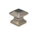 Cal Crystal [VB-171-US15] Vintage Brass Cabinet Knob - Mission Pyramid - Small - Satin Nickel Finish - 3/4&quot; Sq.