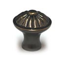 Cal Crystal [VB-9-US5] Vintage Brass Cabinet Knob - Melon - Antique Brass Finish - 1 1/4" Dia.