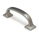 Cal Crystal [VB-172-US15] Vintage Brass Cabinet Pull Handle - Mission Square - Standard Size - Satin Nickel Finish - 3" C/C - 3 7/8" L