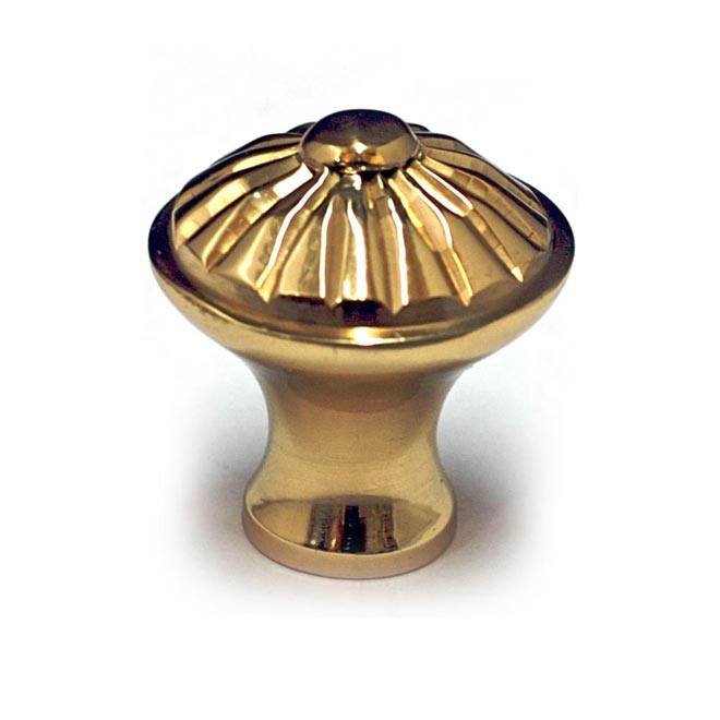Cal Crystal [VB9US3] Vintage Brass Knob Melon Polished