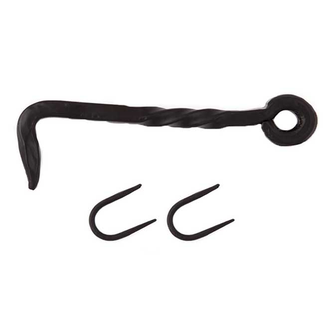 Charleston Hardware [4154.US693] Iron Shutter Hook Twisted Bar
