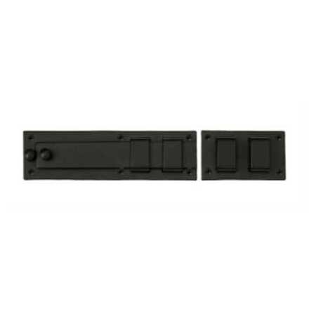 Charleston Hardware [4197.SS] Stainless Steel Shutter Slide Bolt - Flat Black - 11" L