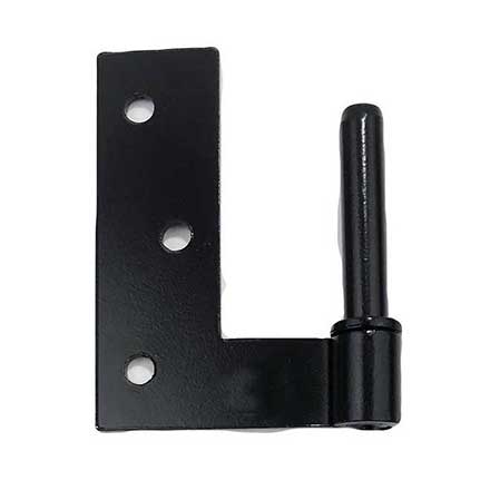 Charleston Hardware [JP1] Stainless Steel Shutter Pintle - Jamb Mount - 1&quot; Offset - Flat Black - 4 Pack