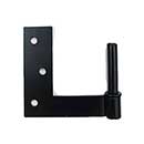 Charleston Hardware [JP2] Stainless Steel Shutter Pintle - Jamb Mount - 2&quot; Offset - Flat Black - 4 Pack