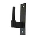 Charleston Hardware [NP-05] Stainless Steel Shutter Pintle - Narrow Plate Mount - 1/2" Offset - Flat Black - Pair