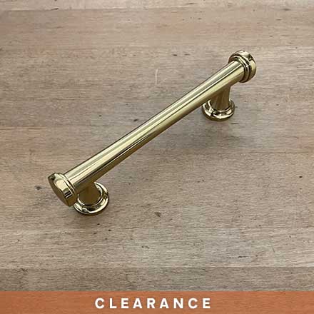 Atlas Homewares [436-FG] Die Cast Zinc Cabinet Pull Handle - Browning Series - Standard Size - French Gold Finish - 3 3/4&quot; C/C - 5&quot; L