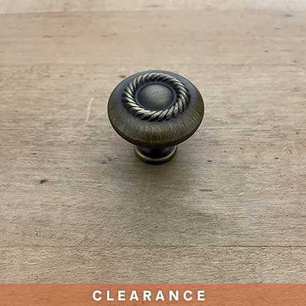 Jeffrey Alexander [Z117-ABSB] Die Cast Zinc Cabinet Knob - Lenoir Series - Antique Brushed Satin Brass Finish - 1 1/4&quot; Dia.