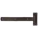 Coastal Bronze [20-380-A-LH] Solid Bronze Gate Band Hinge Set - Loose Pin - Left Hand - Arch End - 2" H x 17" L