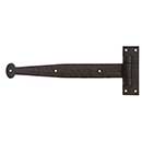 Coastal Bronze [20-380-B-LH] Solid Bronze Gate Band Hinge Set - Loose Pin - Left Hand - Bean End - 2" H x 17" L