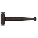 Coastal Bronze [20-380-B-RH] Solid Bronze Gate Band Hinge Set - Loose Pin - Right Hand - Bean End - 2" H x 17" L