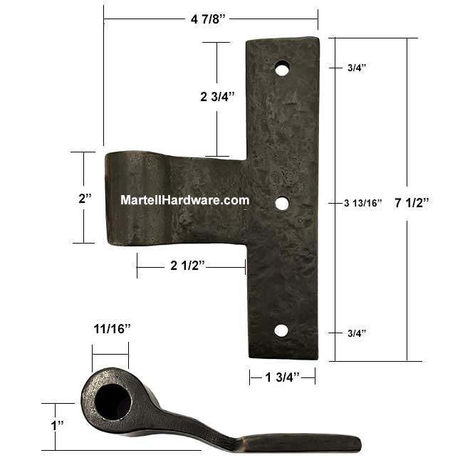 Coastal Bronze [20-310] Gate T-Band Hinge