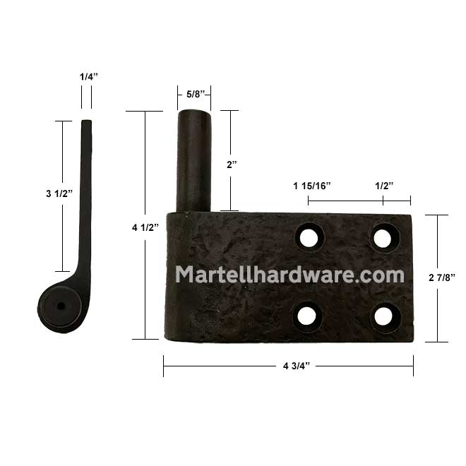 Coastal Bronze [20-252-RH] Jamb Pintle