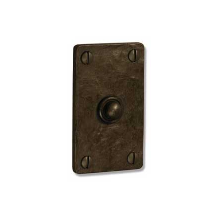 Coastal Bronze [500-68] Solid Bronze Door Bell Button - Square Plate - 2&quot; x 3 1/2&quot;