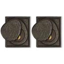 Coastal Bronze [30-100-D] Solid Bronze Door Deadbolt - Square Plate - Double Cylinder - 2 1/2" x 3" Plate