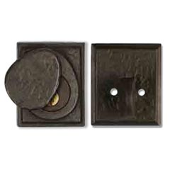 Coastal Bronze [30-100] Solid Bronze Door Deadbolt - Square Plate - Single Cylinder - 2 1/2&quot; x 3&quot; Plate