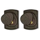 Coastal Bronze [30-110-D] Solid Bronze Door Deadbolt - Arch Plate - Double Cylinder - 2 1/2" x 3" Plate
