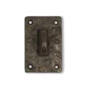 Coastal Bronze [30-250] Solid Bronze Patio Door Bolt - Square Plate - 2" x 3" Plate