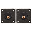 Coastal Bronze [30-290-D] Solid Bronze Door Deadbolt - Large Square Plate - Double Cylinder - 2 3/4" x 2 3/4" Plate