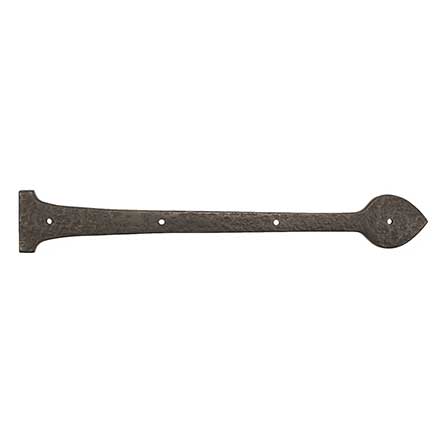 Coastal Bronze [20-115] Bronze Door Decorative Hinge Strap - Spear End - 2 1/4" W x 15" L