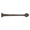 Coastal Bronze [20-115] Bronze Door Decorative Hinge Strap - Spear End - 2 1/4" W x 15" L