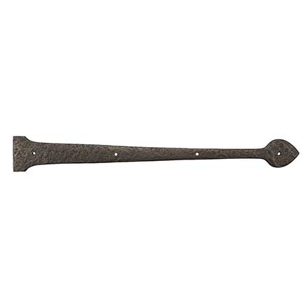 Coastal Bronze [20-120] Bronze Door Decorative Hinge Strap - Spear End - 2 1/2" W x 20" L