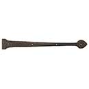 Coastal Bronze [20-125] Bronze Door Decorative Hinge Strap - Spear End - 2 1/2" W x 25" L