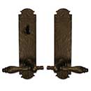 Coastal Bronze [320-00-PAT] Solid Bronze Patio / Storm Door Entry Set - Large Euro Plate - 11&quot; H x 2 3/4&quot; W