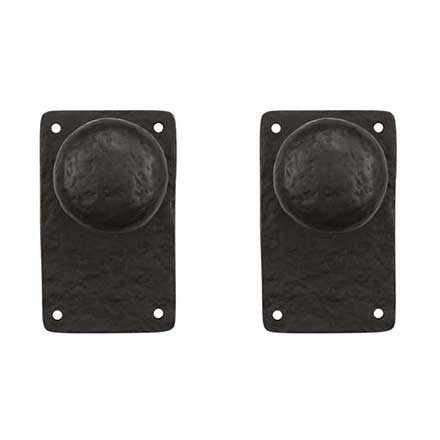 Coastal Bronze [102-00-DUM] Solid Bronze Dummy Door Handleset - Double - Square Plate - Offset - 5" H x 2 3/4" W