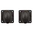 Coastal Bronze [105-00-DUM] Solid Bronze Dummy Door Handleset - Double - Small Square Plate - 2 3/4" H x 2 3/4" W