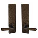 Coastal Bronze [120-00-DUM] Solid Bronze Dummy Door Handleset - Double - Large Square Plate - 11&quot; H x 2 3/4&quot; W