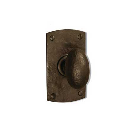 Coastal Bronze [200-00-DUMS] Solid Bronze Dummy Door Handleset - Single - Small Arch Plate - 5" H x 2 3/4" W