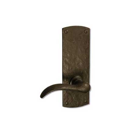 Coastal Bronze [210-00-DUMS] Solid Bronze Dummy Door Handleset - Single - Medium Arch Plate - 8" H x 2 3/4" W