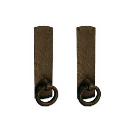 Coastal Bronze [220-00-DUM] Solid Bronze Dummy Door Handleset - Double - Large Arch Plate - 11" H x 2 3/4" W