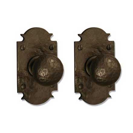 Coastal Bronze [300-00-DUM] Solid Bronze Dummy Door Handleset - Double - Small Euro Plate - 5&quot; H x 2 3/4&quot; W