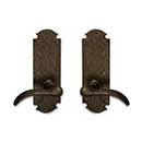 Coastal Bronze [310-00-DUM] Solid Bronze Dummy Door Handleset - Double - Medium Euro Plate - 8&quot; H x 2 3/4&quot; W