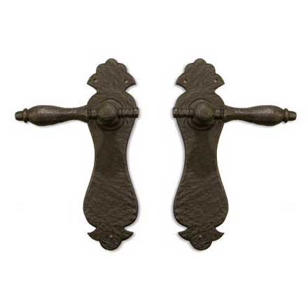 Coastal Bronze [900-00-DUM] Solid Bronze Dummy Door Handleset - Double - Hourglass Plate - 9 3/4" H x 2 3/4" W