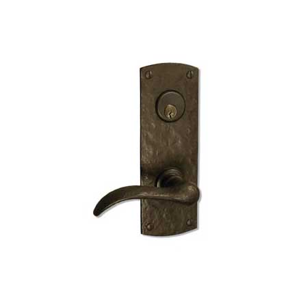 Coastal Bronze 210 Series Solid Bronze Mortise Door Entry Set - Medium Arch Plate - 8&quot; H x 2 3/4&quot; W