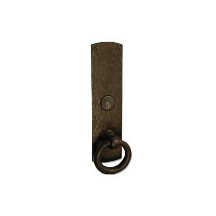 Coastal Bronze 220 Series Solid Bronze Mortise Door Entry Set - Large Arch Plate - 11&quot; H x 2 3/4&quot; W