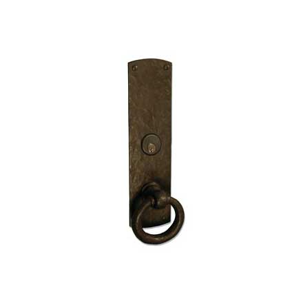 Coastal Bronze 220 Series Solid Bronze Mortise Door Entry Set - Large Arch Plate - 11" H x 2 3/4" W