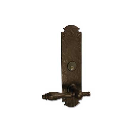 Coastal Bronze 320 Series Solid Bronze Mortise Door Entry Set - Large Euro Plate - 11" H x 2 3/4" W