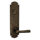 Coastal Bronze 320 Series Solid Bronze Tubular Latch & Bolt Door Entry Set - Large Euro Plate - 11" H x 2 3/4" W