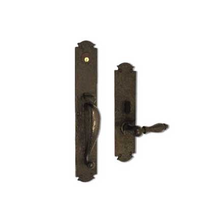 Coastal Bronze 330 Series Solid Bronze Mortise Door Entry Set - Tall Euro Plate - 18&quot; H x 2 3/4&quot; W