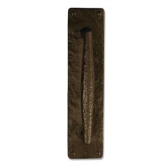 Coastal Bronze [125-90-PUL] Bronze Door Pull Handle - Bar Pull on Square Plate - 12&quot; L
