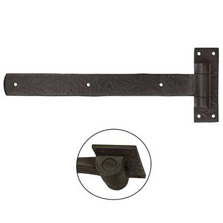 Coastal Bronze [20-381-A-LH] Solid Bronze Gate Band Hinge Set - Loose Pin - Left Hand - Arch End - 2" H x 30" L