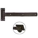 Coastal Bronze [20-380-A-RH] Solid Bronze Gate Band Hinge Set - Loose Pin - Right Hand - Arch End - 2" H x 17" L