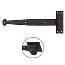 Coastal Bronze [20-380-B-LH] Solid Bronze Gate Band Hinge Set - Loose Pin - Left Hand - Bean End - 2&quot; H x 17&quot; L