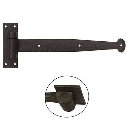 Coastal Bronze [20-380-B-RH] Solid Bronze Gate Band Hinge Set - Loose Pin - Right Hand - Bean End - 2&quot; H x 17&quot; L