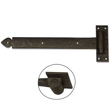 Coastal Bronze [20-S-380-LH] Solid Bronze Gate Band Hinge Set - Loose Pin - Left Hand - Spear End - 2&quot; H x 17&quot; L