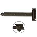 Coastal Bronze [20-380-S-LH] Solid Bronze Gate Band Hinge Set - Loose Pin - Left Hand - Spear End - 2" H x 17" L